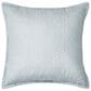 J. Queen New York Evergreen 16" Square Quilted Throw Pillow in Blue, , large