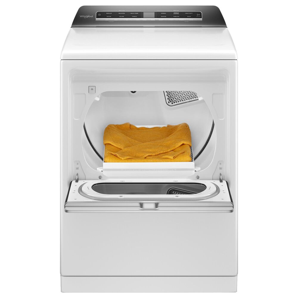 Whirlpool 7.4 Cu. Ft. Top Load Gas Dryer with Steam in White, , large