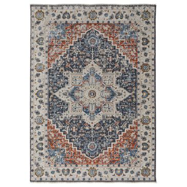 Feizy Rugs Kaia 39HTF 3" x 10" Blue and Red Runner, , large