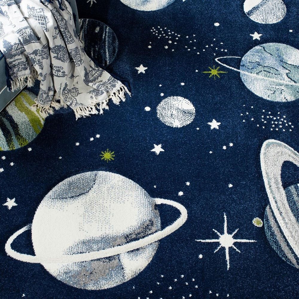 Safavieh Carousel CRK103 9&#39; x 12&#39; Navy and Ivory Kids  Area Rug, , large
