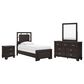 Ashley Covetown 4-Piece Twin Bedroom Set in Dark Brown, , large