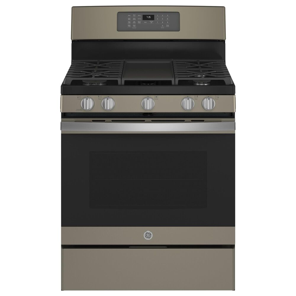 GE Appliances 30" Freestanding Gas Range with Convection in Slate, , large