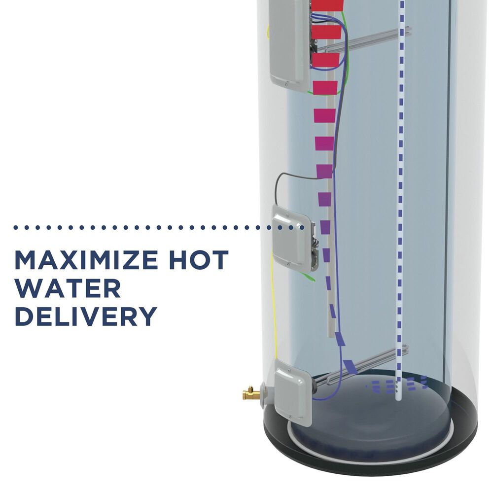GE Appliances 30-Gallon Smart Electric Water Heater with Flexible Capacity in Gray, , large