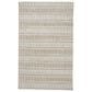 Feizy Odell 2" x 3" Tan and Silver Area Rug, , large