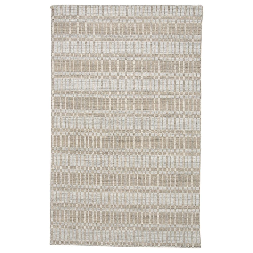 Feizy Odell 2" x 3" Tan and Silver Area Rug, , large