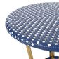 Hearth and Haven 3-Piece Outdoor Bistro Set in Dark Teal and White, , large