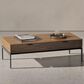 BDI Cora Coffee Table in Natural Walnut and Black, , large