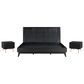Blue River Carnaby 3-Piece King Bed Set in Black Brushed and Bronze, , large