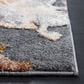 Safavieh Cyrus Shag 3" x 5" Dark Grey and Orange Area Rug, , large