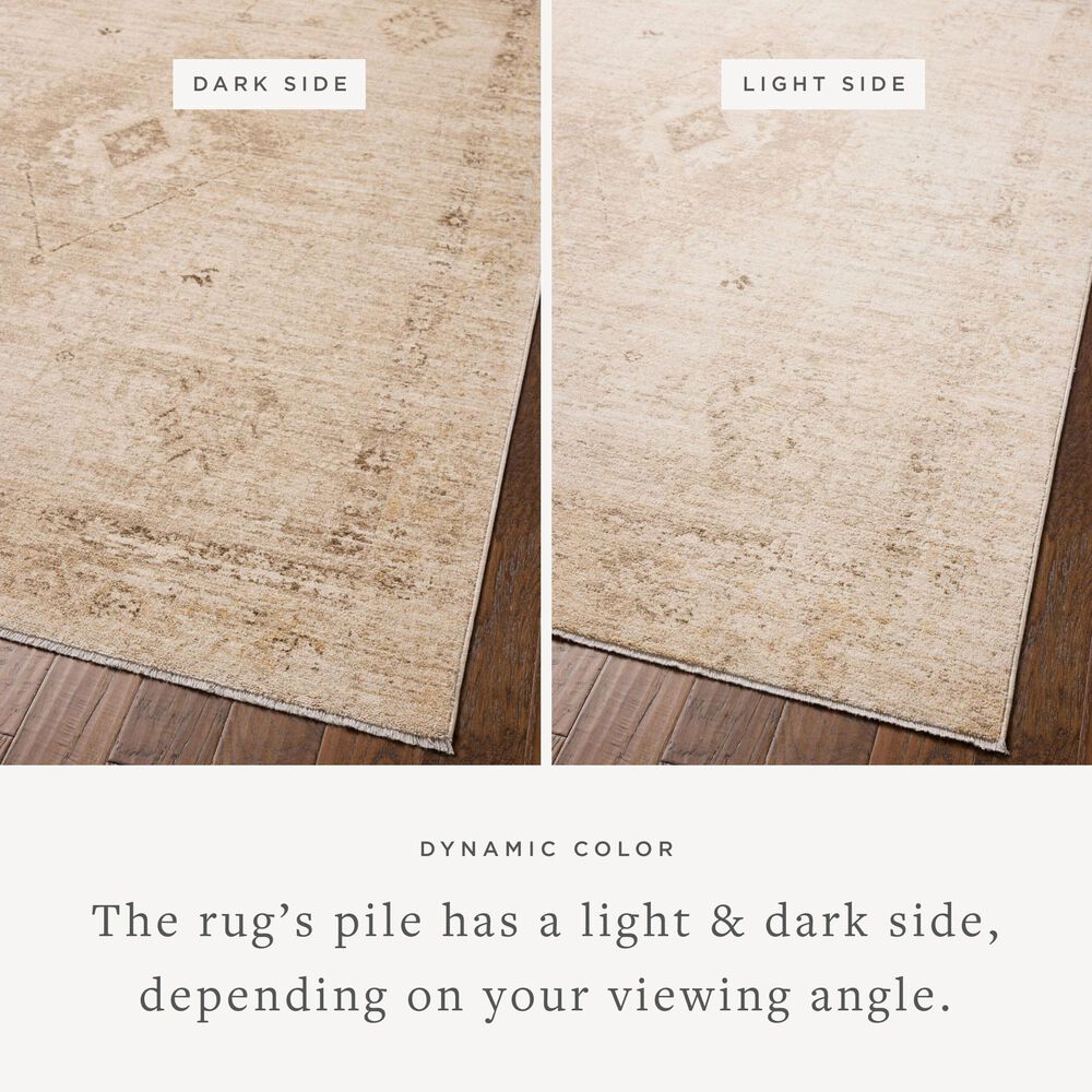 Chris Loves Julia x Loloi Palma Natural and Smoke 2'3" x 3'10" Area Rug, , large