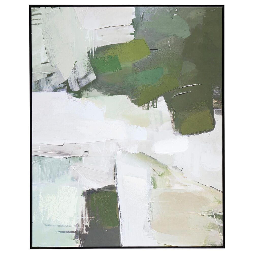 Ashley Vinick 50" x 40" Wall Art in Green, Gray and White, , large