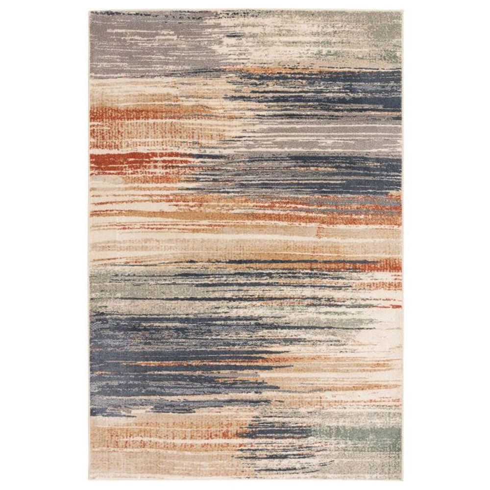 Central Oriental Montville Desmonia 5" x 7"3" Alabaster and Multicolor Area Rug, , large