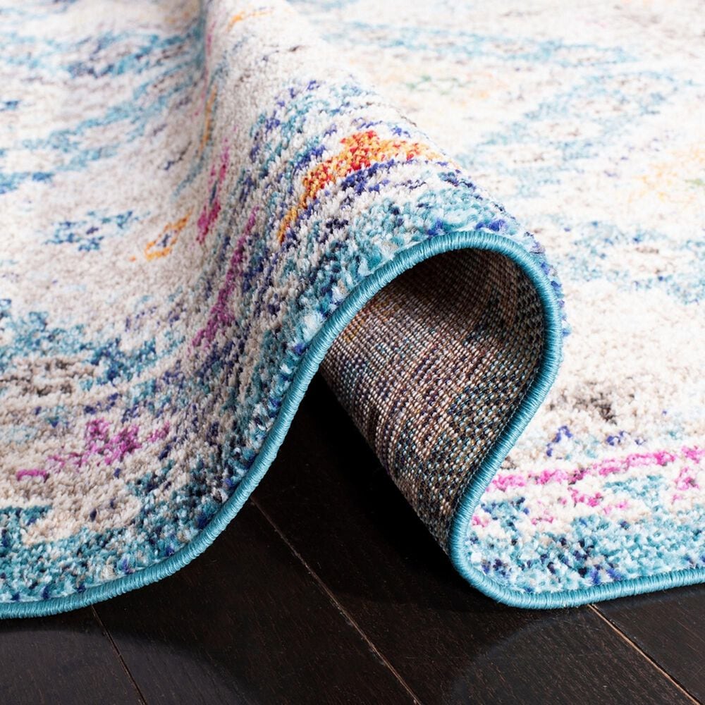 Safavieh Madison MAD418N 2&#39;2&quot; x 4&#39; Dark Blue and Yellow Scatter Rug, , large