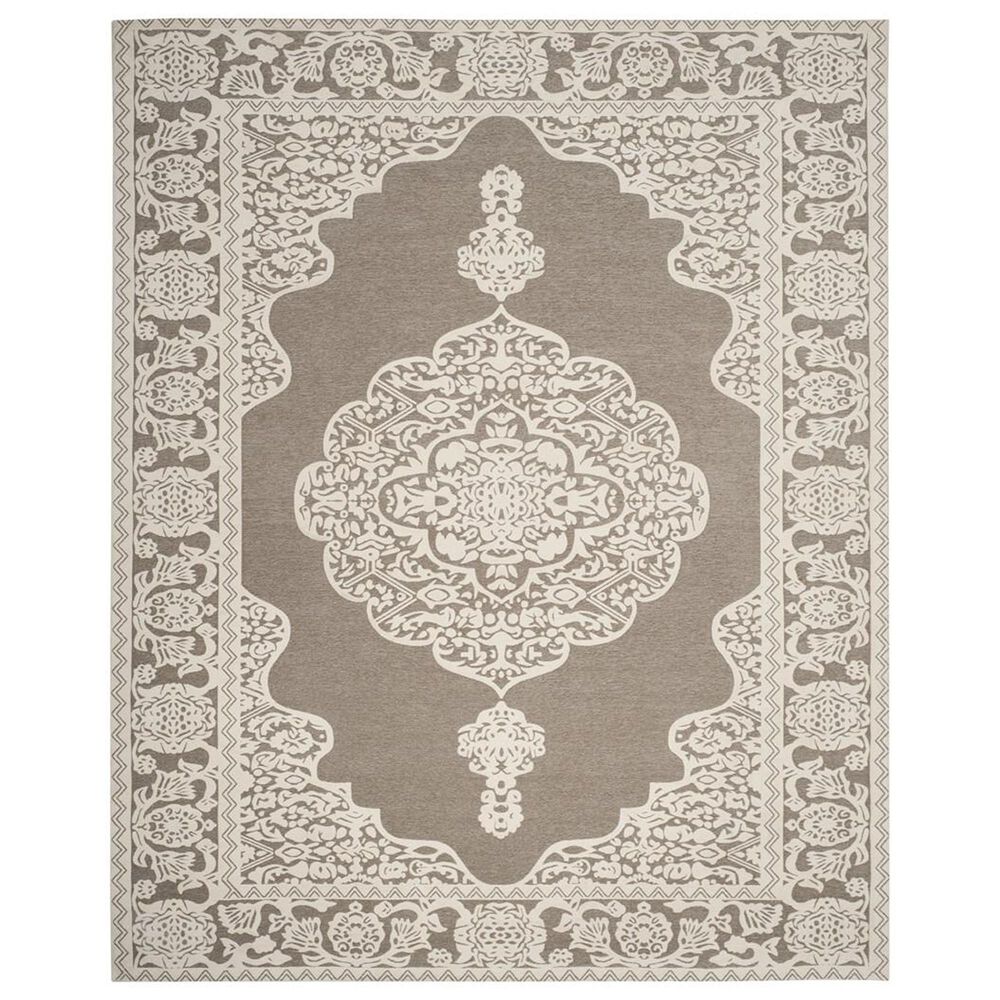 Safavieh Marbella MRB615A 8" x 10" Light Grey and Ivory Area Rug, , large