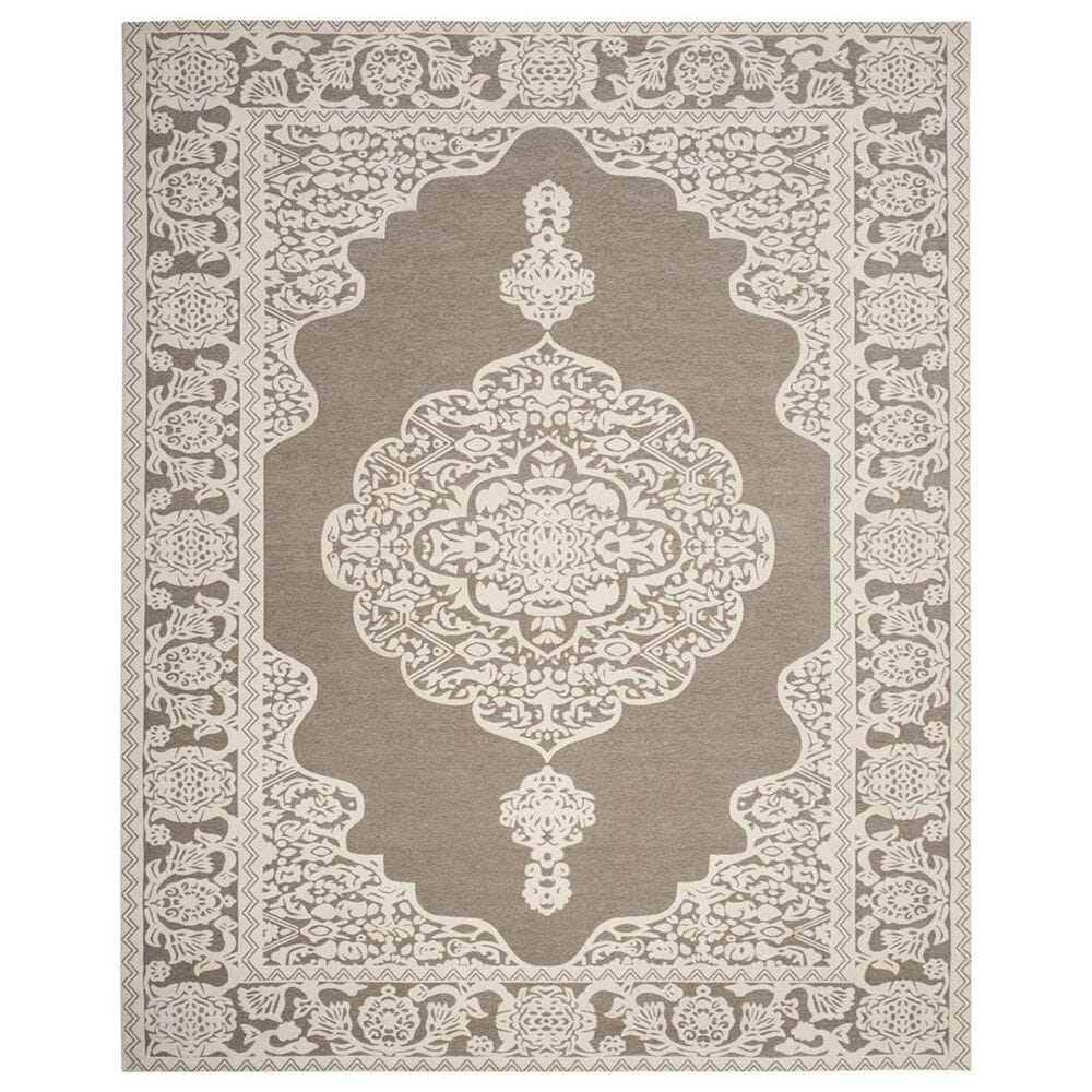 Safavieh Marbella MRB615A 8" x 10" Light Grey and Ivory Area Rug, , large