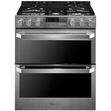 LG SIGNATURE Dual Fuel Double Oven Range in Textured Steel, , large