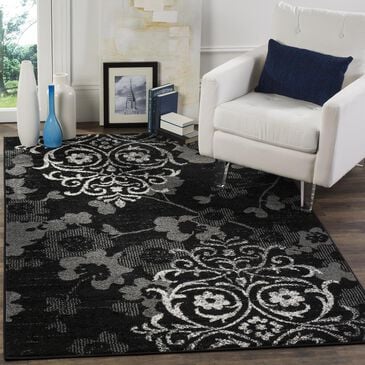Safavieh Adirondack ADR114A-24 2"6" x 4" Black/Silver Area Rug, , large