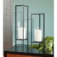 Ashley Ginette Candle Holder in Black and Clear (Set of 2), , large