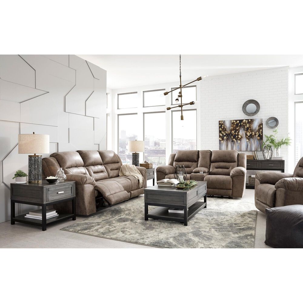 Ashley Stoneland Power Reclining Sofa in Fossil, , large