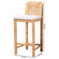 Baxton Studio Zariah Bar Stool in Natural Brown, , large