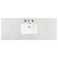 James Martin Vanities Breckenridge 60" Single Bathroom Vanity in Bright White with 3 cm Eternal Jasmine Pearl Quartz Top, Rectangular Sink and FreePower Wireless Charger, , large