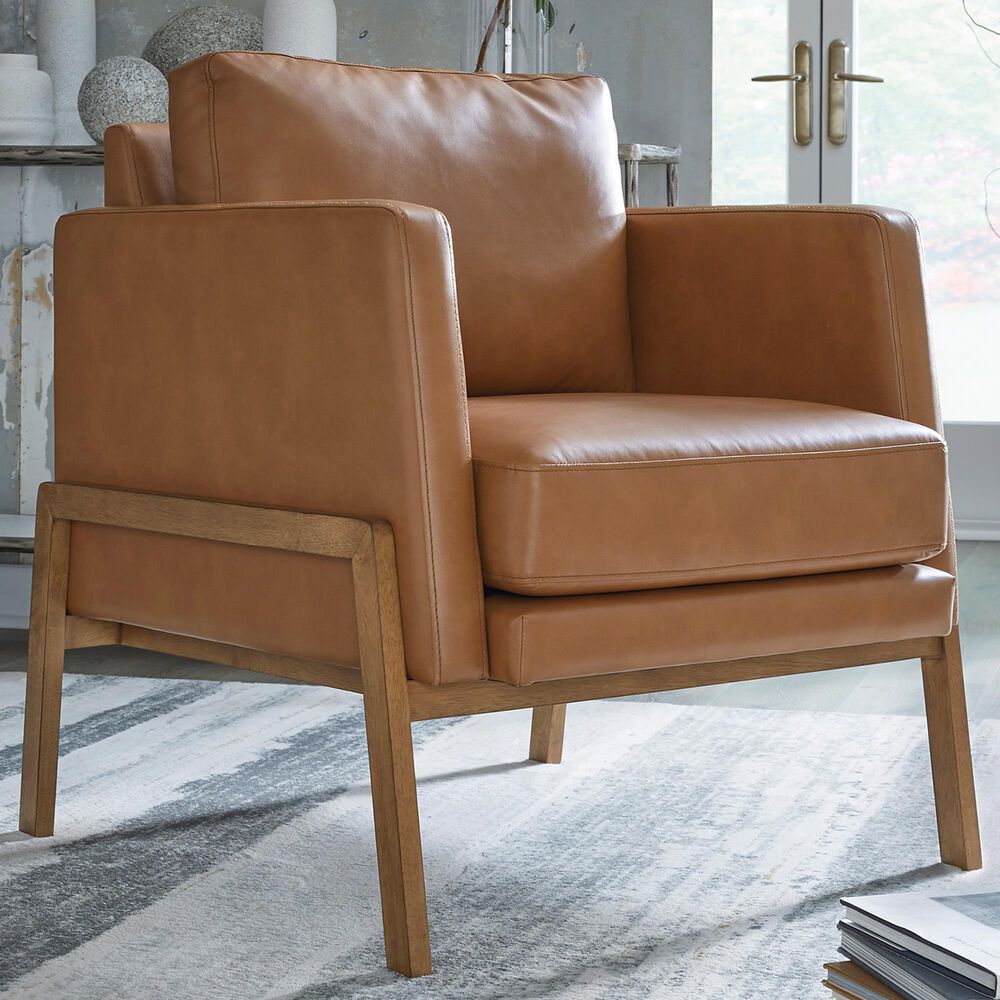 Ashley Numund Accent Chair in Caramel, , large