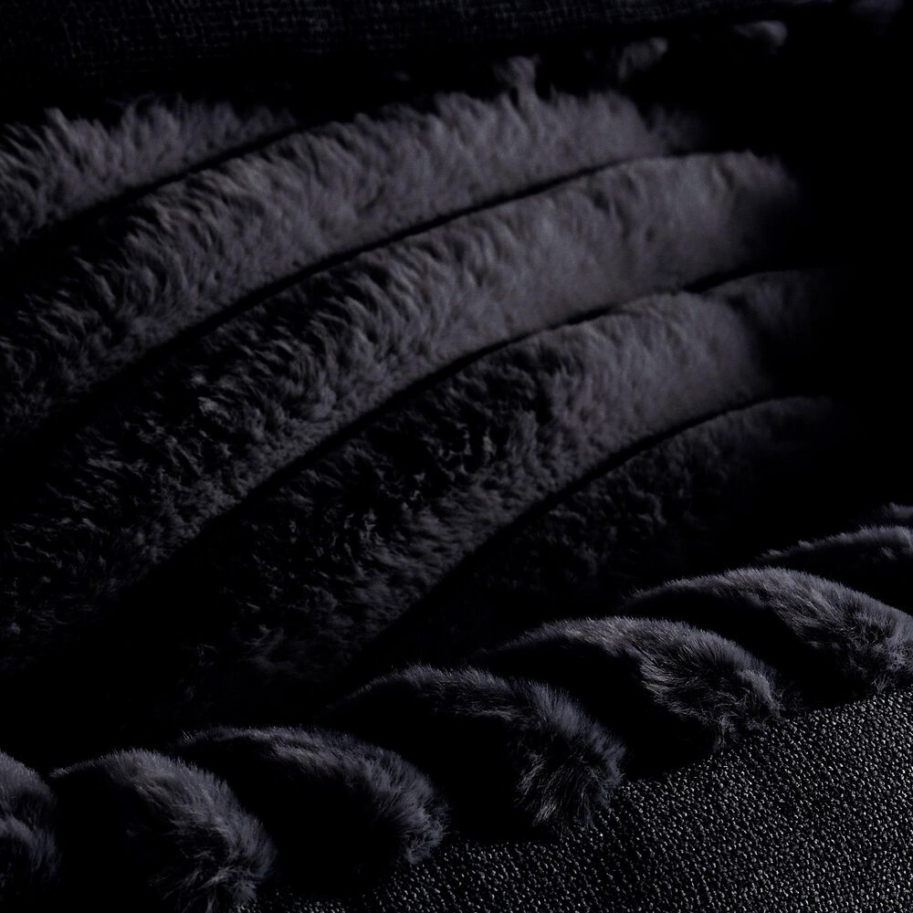 Hallmart Collectibles Hooded Large Round Cuddler Pet Bed in Black, , large