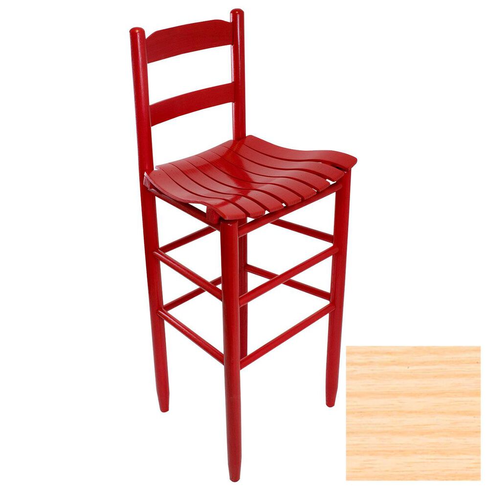 Lakeside Beach Mountain Ladderback Barstool in Unfinished, , large