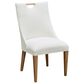 Fleming Furniture Co. Christopher 6-Piece Rectangular Dining Set with Wood and Fabric Side Chairs in Pecan, , large