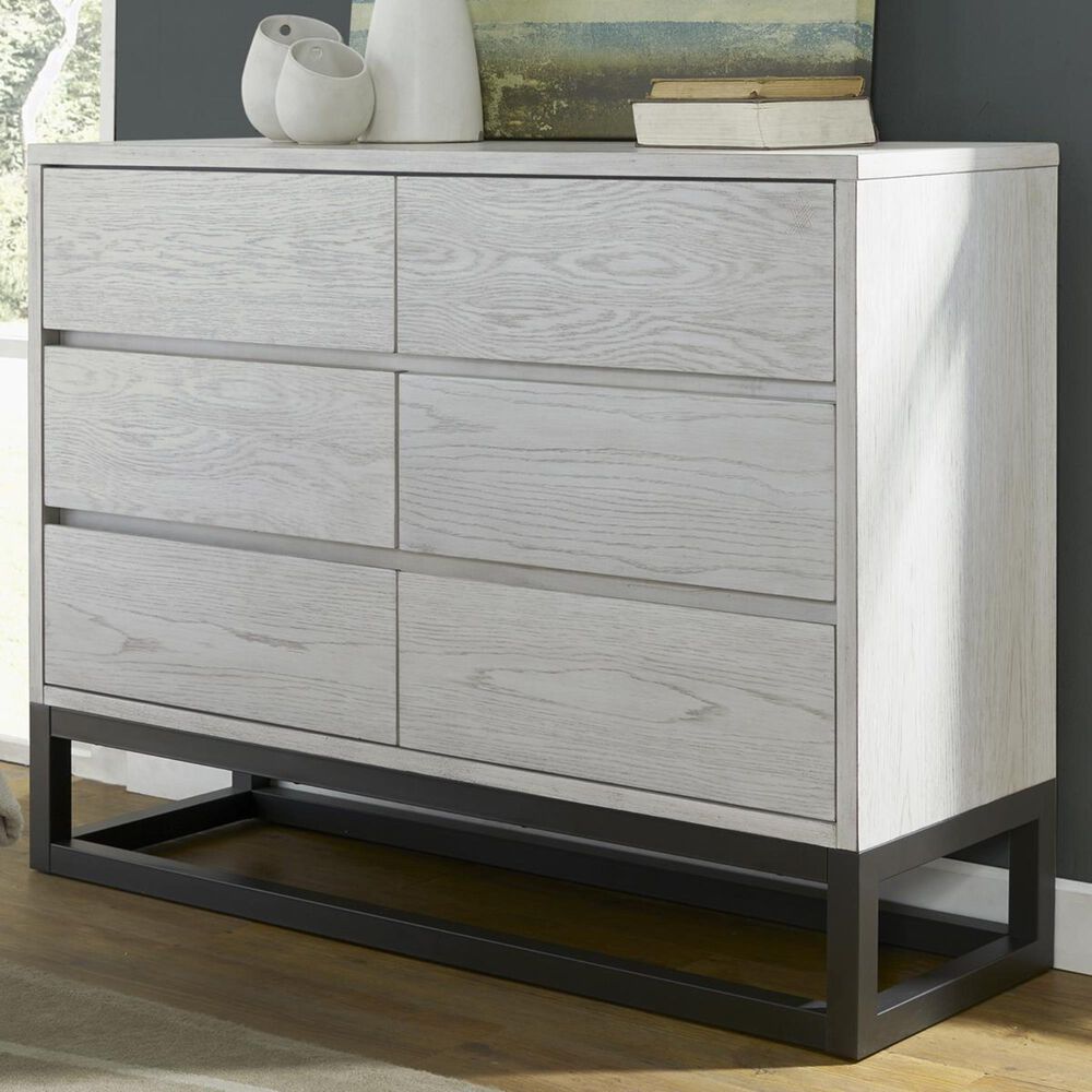 Accentric Approach Accentric Accents Benton 6 Drawer Dresser in White, , large