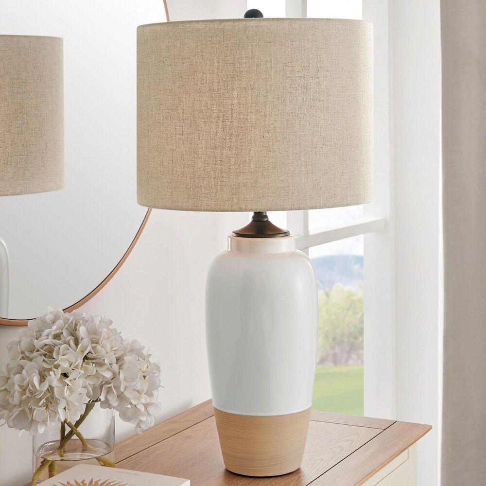 Lite Source Lynelle Table Lamp in White, , large
