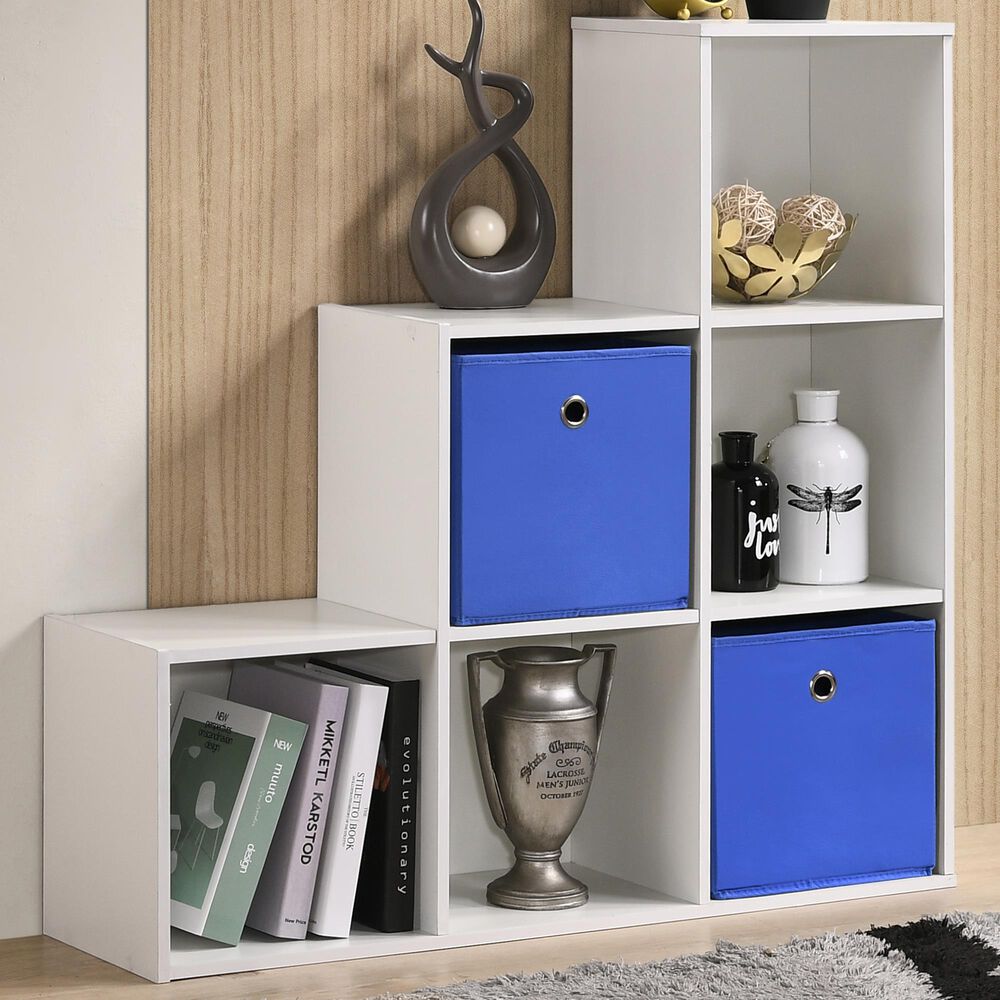 Tiddal Home Royal 3-2-1 Cube Organizer in White, , large