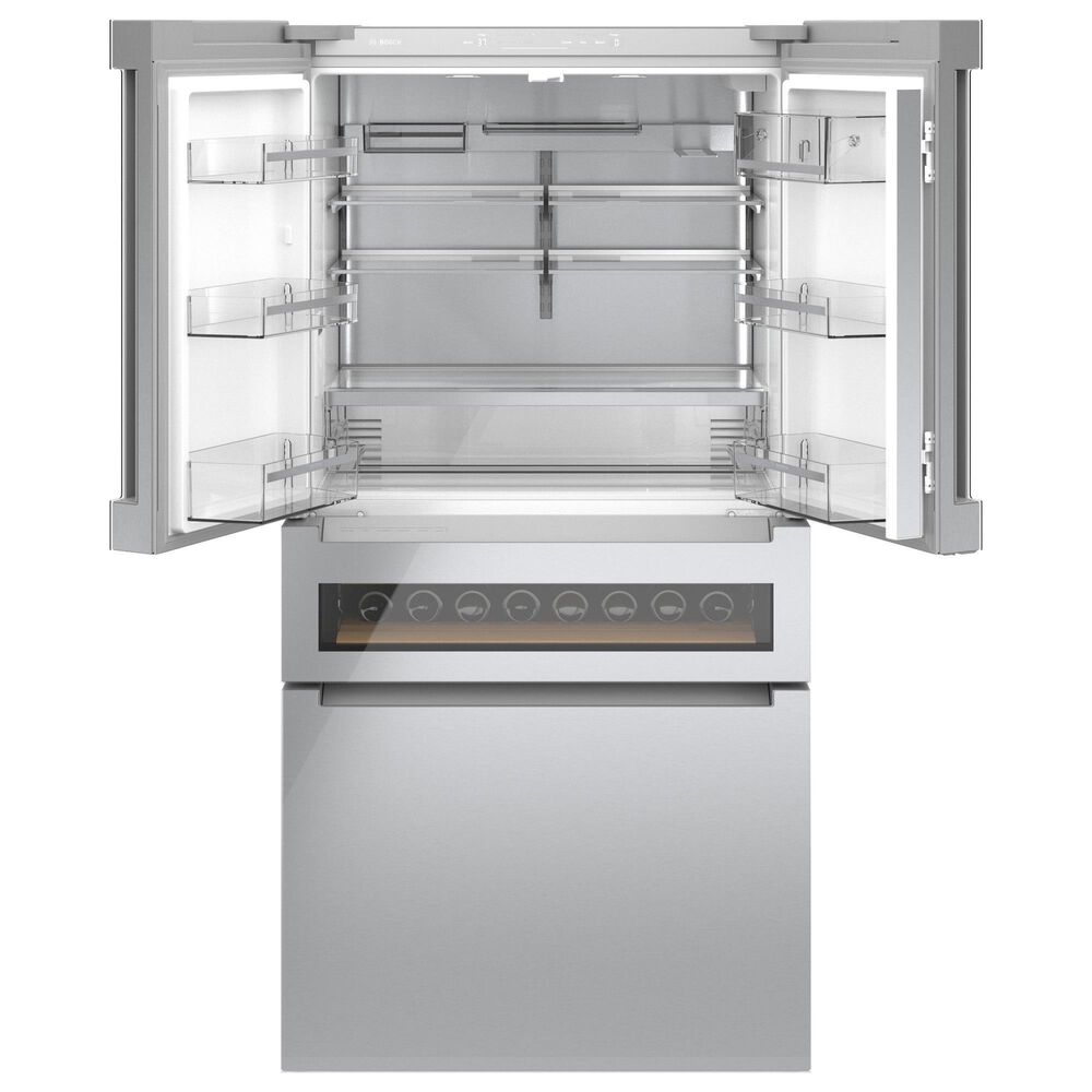 Bosch 800 Series 36&quot; Counter Depth French Door Bottom Mount Refrigerator in Stainless Steel, , large