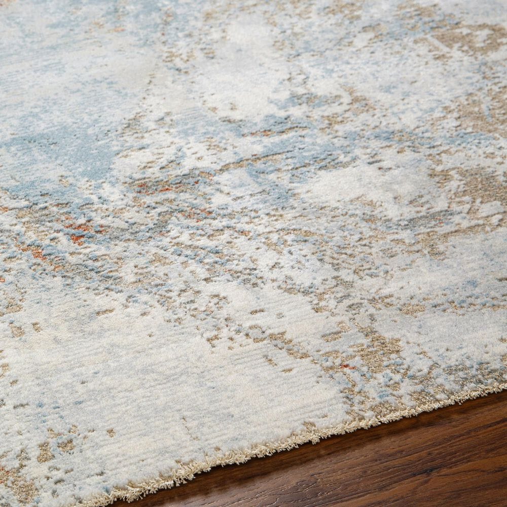 Surya Brunswick Cream, Tan, Taupe, Light Slate, Blue and Seafoam 2&#39;7&quot; x 10&#39; Runner, , large