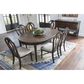 Ashley Lavinton Oval Dining Table in Cherry Brown - Table Only, , large