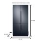 Dacor 4-Door FreshZone Plus French Door with Dual Icemakers - Panels Sold Separately, , large