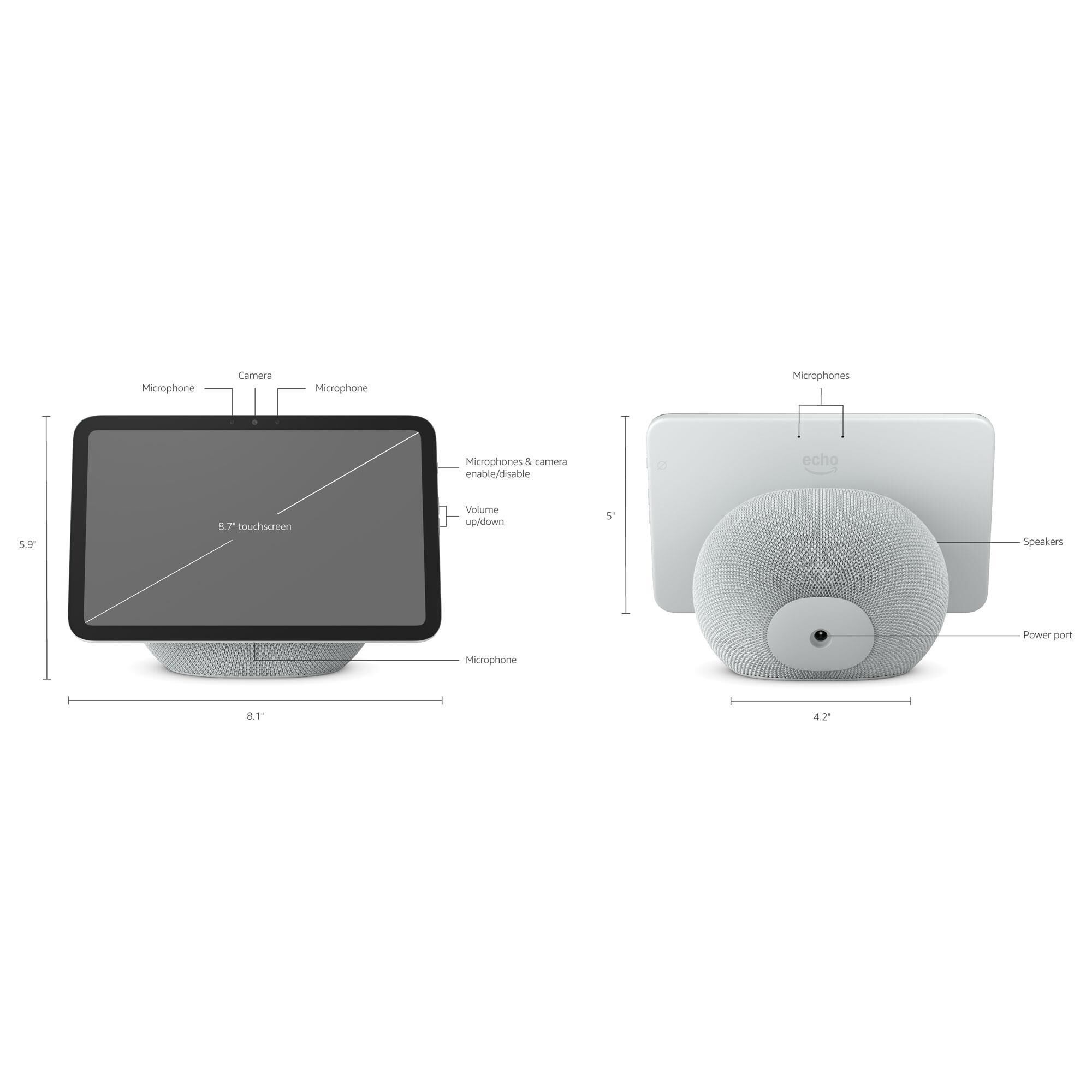 Amazon Echo Show 8 Smart Display with Spatial Audio in Graphite