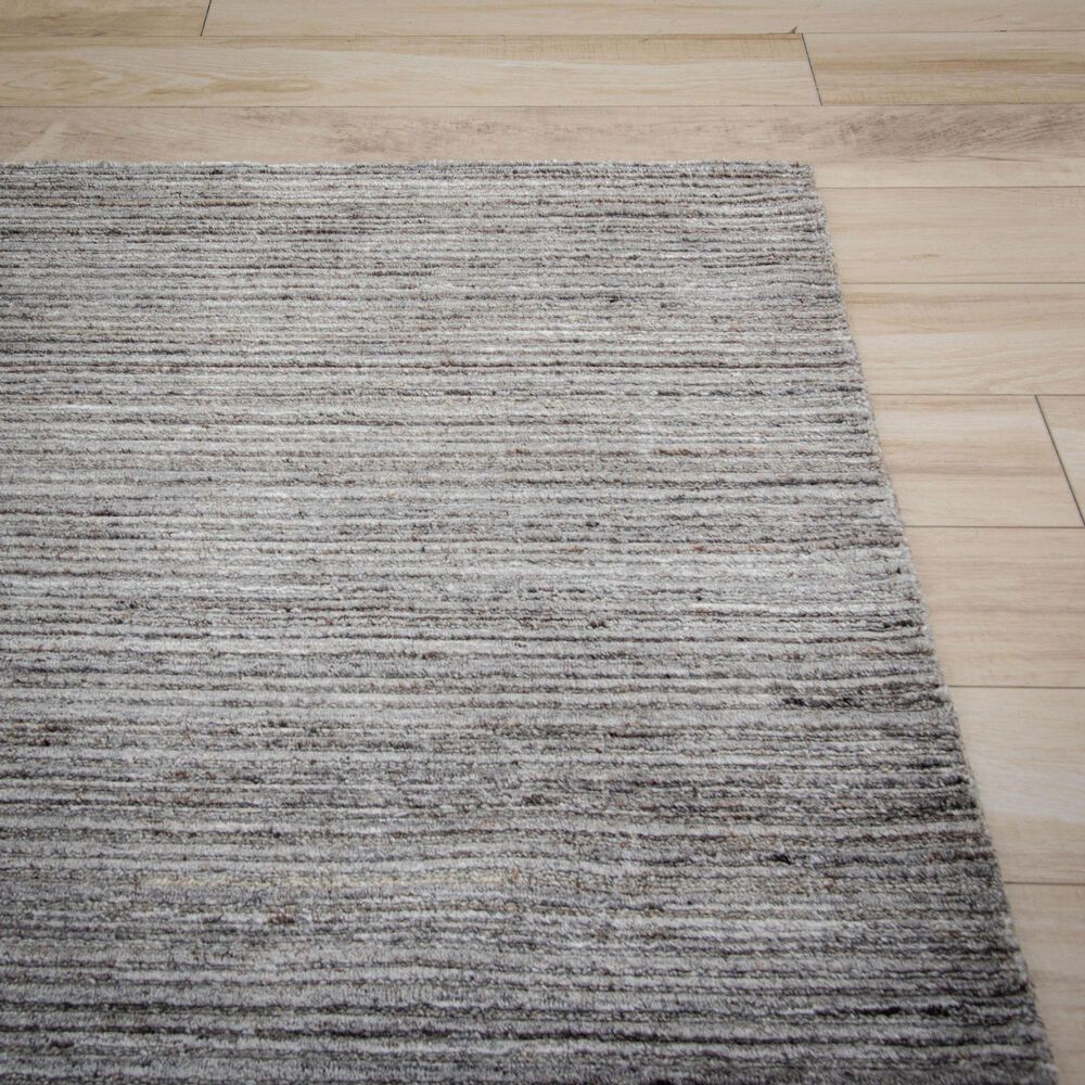 RIZZY Luxe Brown and Gray 4' x 6' Area Rug, , large