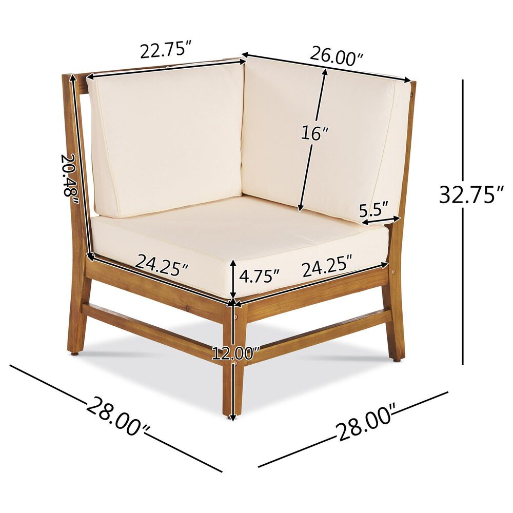 HOMLUX 7-Piece Patio Furniture Set in Cream, , large