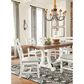 Ashley Valebeck Rectangular Dining Room Table in Vintage White and Brown, , large