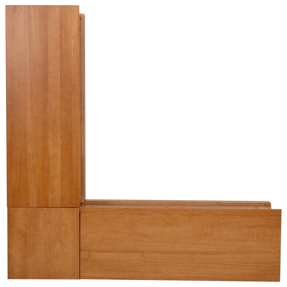 Linon Home Decor Tobin Backless Nook in Caramel, , large