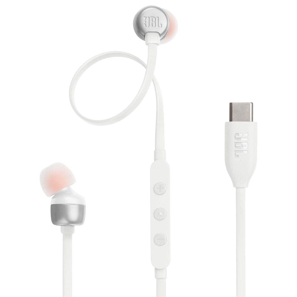 JBL Tune 310C USB Wired In-Ear Headphones in White, , large