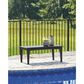 Ashley Hyland Wave Patio Rectangular Coffee Table in Black, , large