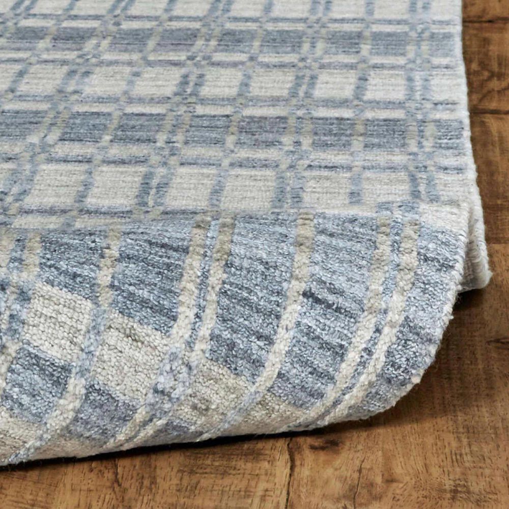 Feizy Odell 10&#39; x 14&#39; Blue and Silver Area Rug, , large