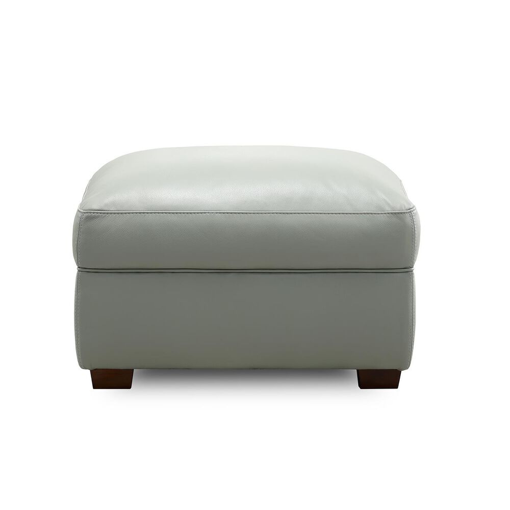 Sienna Designs Leather Ottoman in Caesar Ice, , large