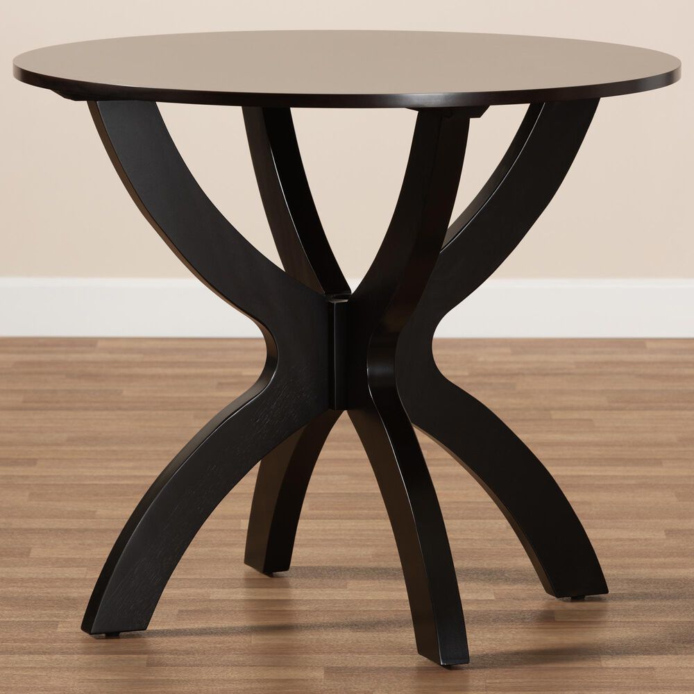 Baxton Studio Tilde Dining Table in Dark Brown - Table Only, , large