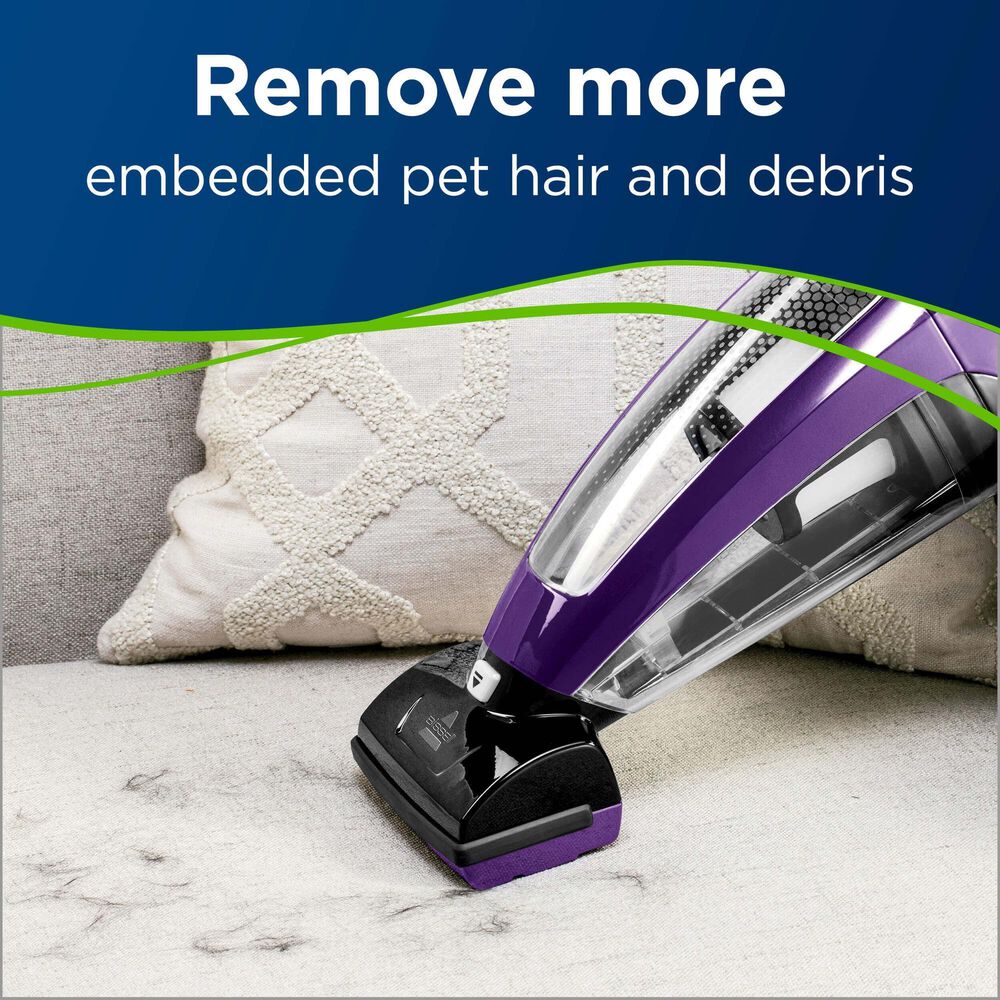 Bissell Pet Hair Eraser Lithium Ion Hand Vacuum in Purple and Black, , large