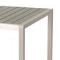 Hearth and Haven Coral Outdoor Aluminum Dining Table with Faux Wood Top in Gray, , large