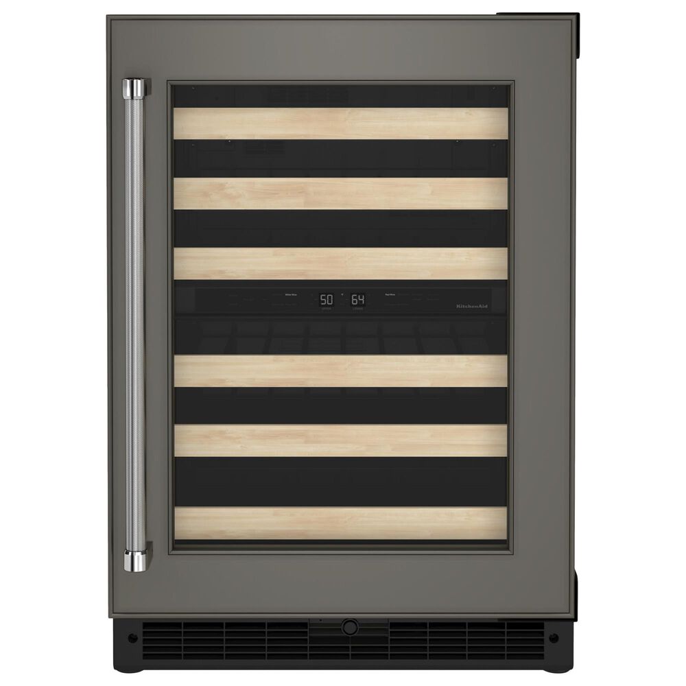 KitchenAid 24" Undercounter Wine Cellar with Wood-Front Racks and Right Hinge - Panel Sold Separately, , large