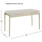 Uttermost Jewel Desk in White and Gold, , large